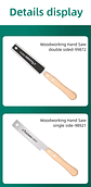6-Inch Double-Sided Hand Saw for Precision Flush Cutting - thumbnail 13