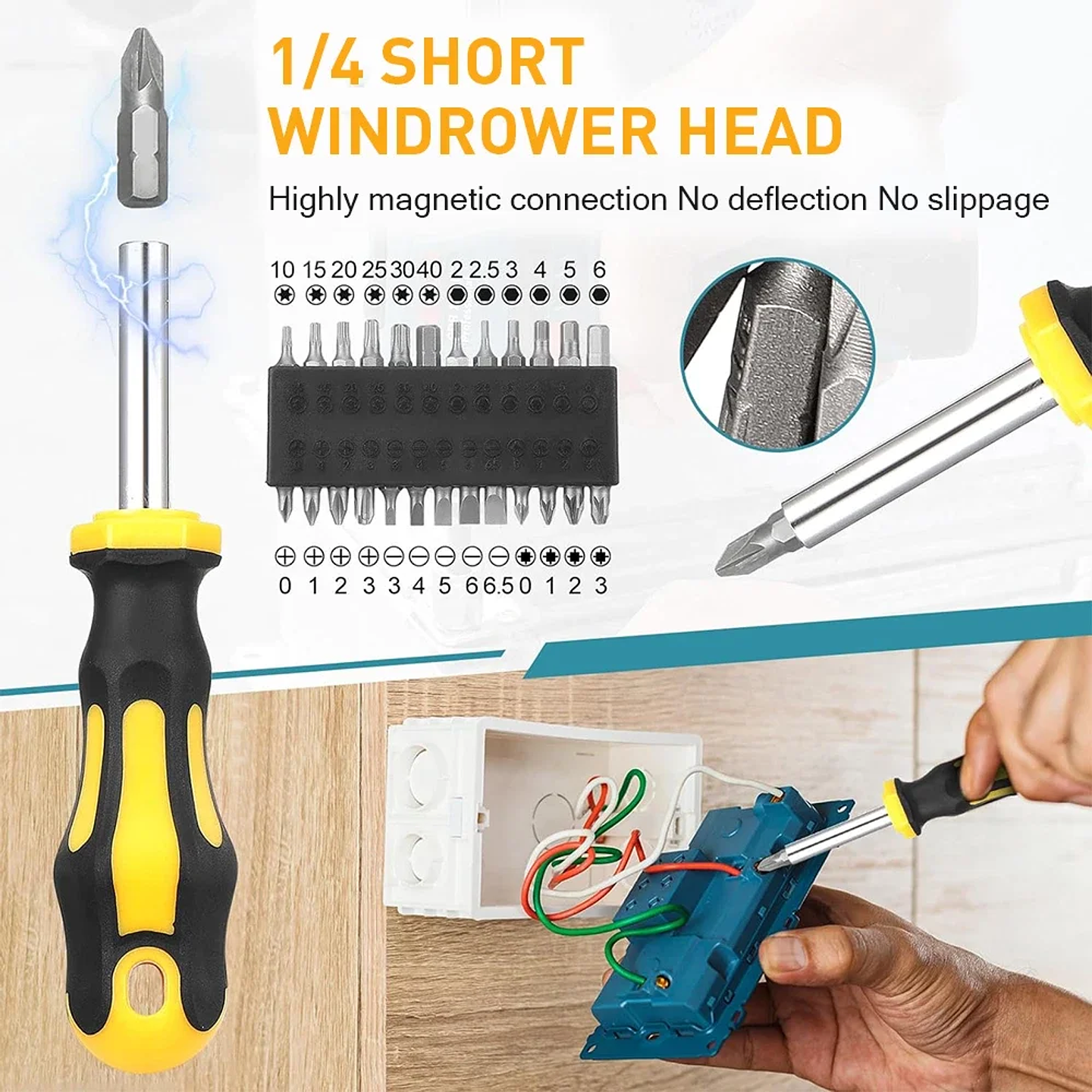 42-Piece Magnetic Precision Screwdriver Set with Storage Case 11