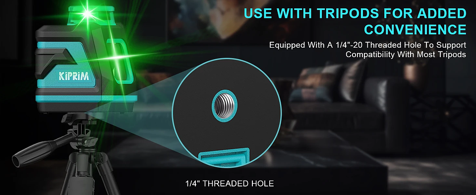 Professional Green Light Laser Level | 2-Line & 5-Line 360° Automatic Leveling 16