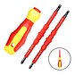 3-In-1 Insulated Screwdriver Set | Magnetic PH1 PH2 & Slotted Electrician Kit - thumbnail 2