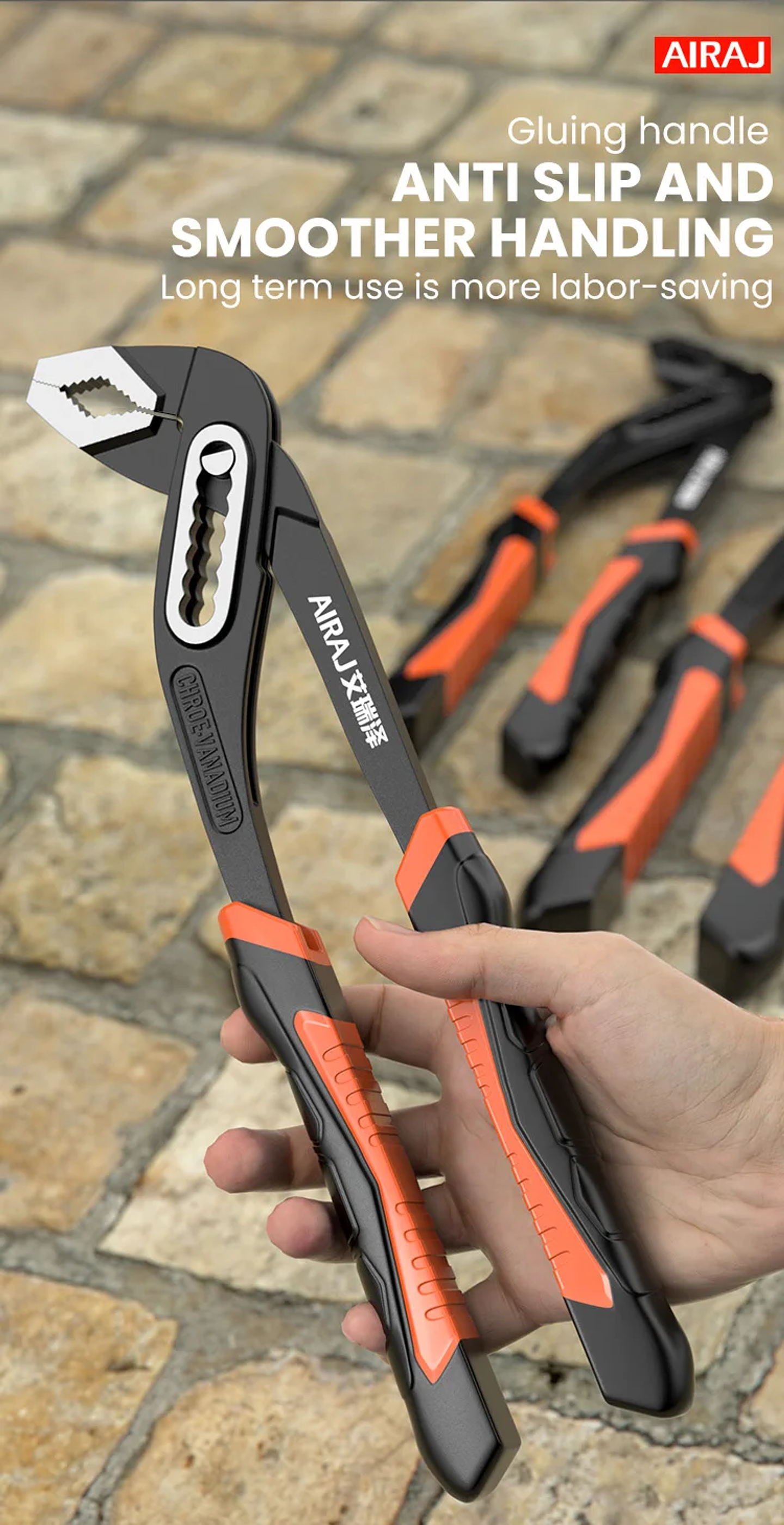 Industrial Grade Quick-Release Water Pump Pliers | 8