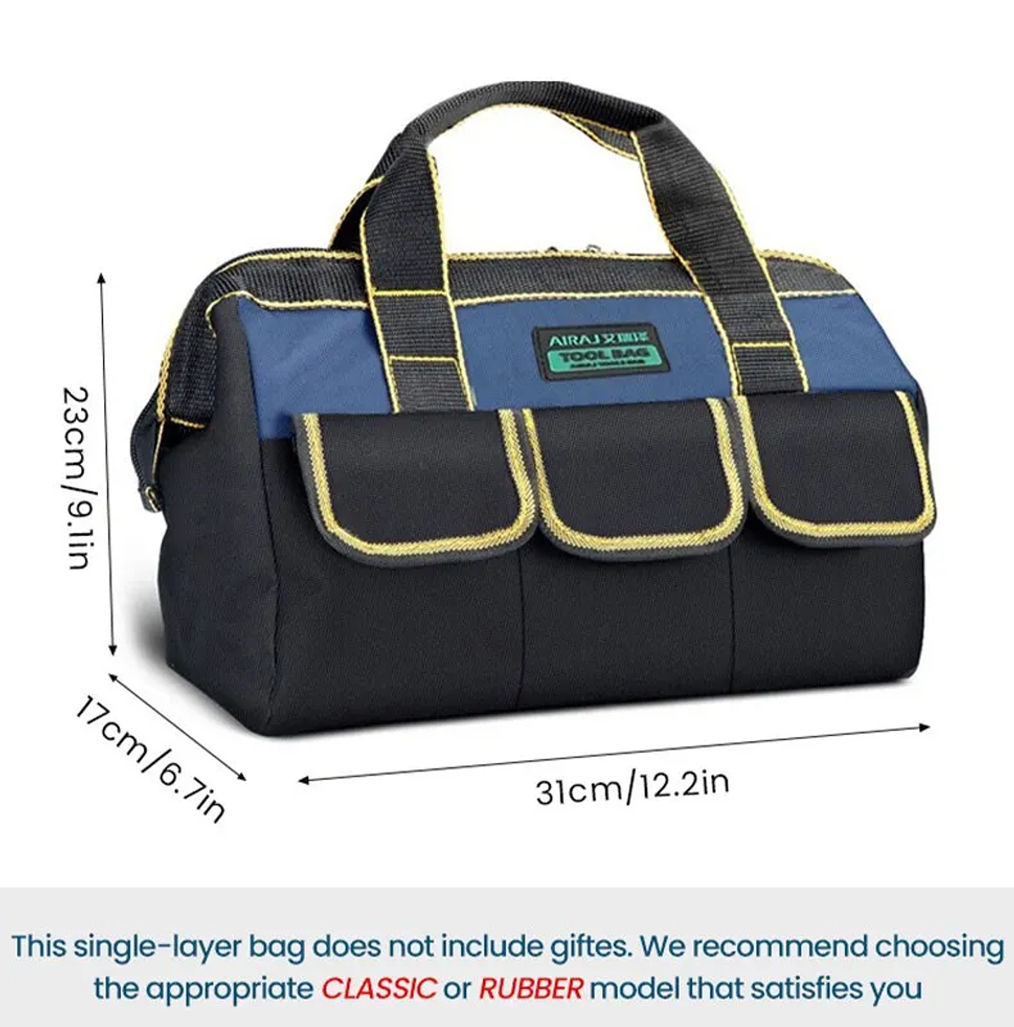 High Capacity 1680D Oxford Waterproof Electrician Tool Bag 10