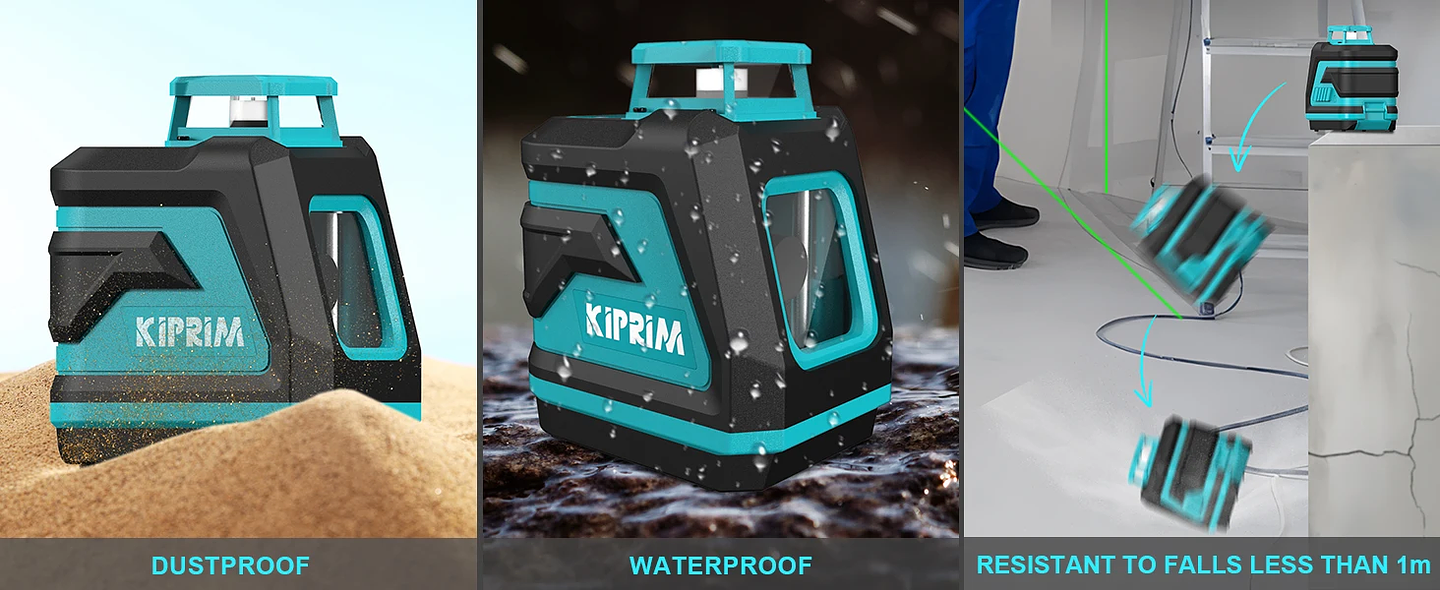 Professional Green Light Laser Level | 2-Line & 5-Line 360° Automatic Leveling 17