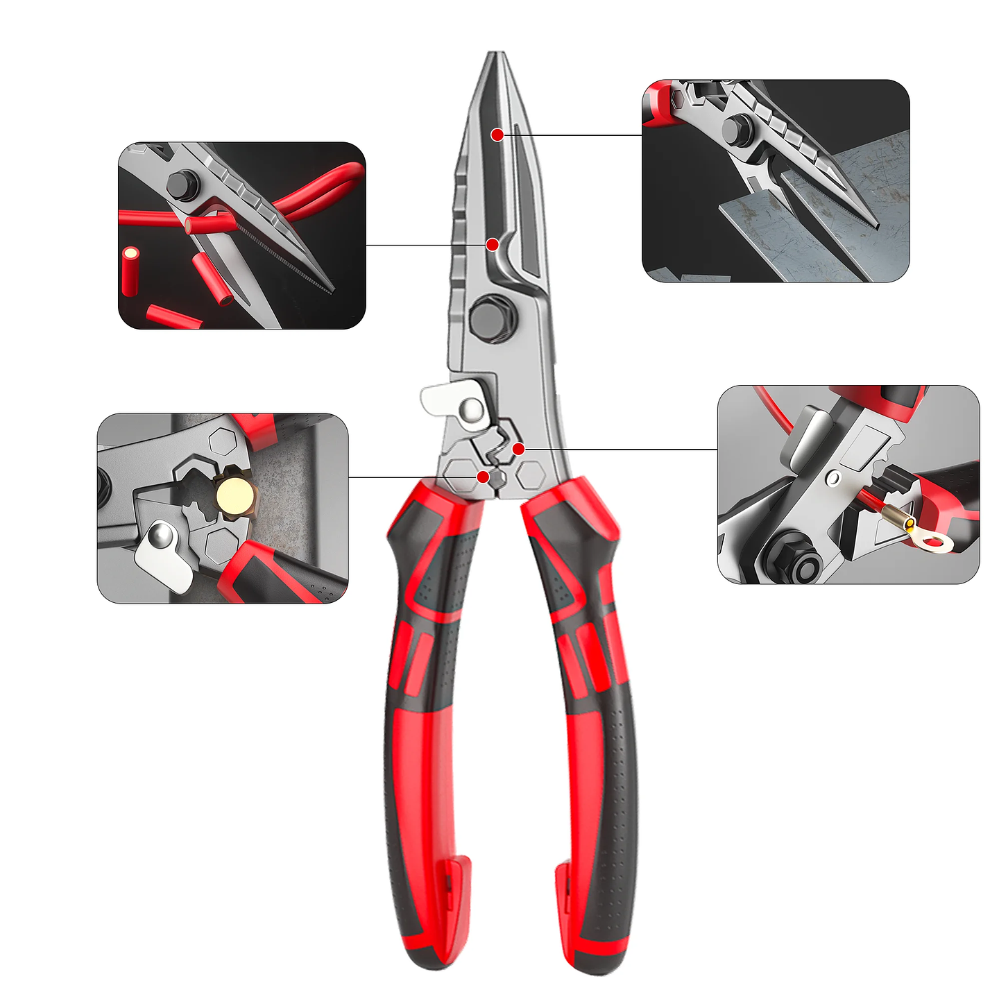 Multi-Functional Electrician Scissors | High-Performance Wire & Metal Cutting Tool 3