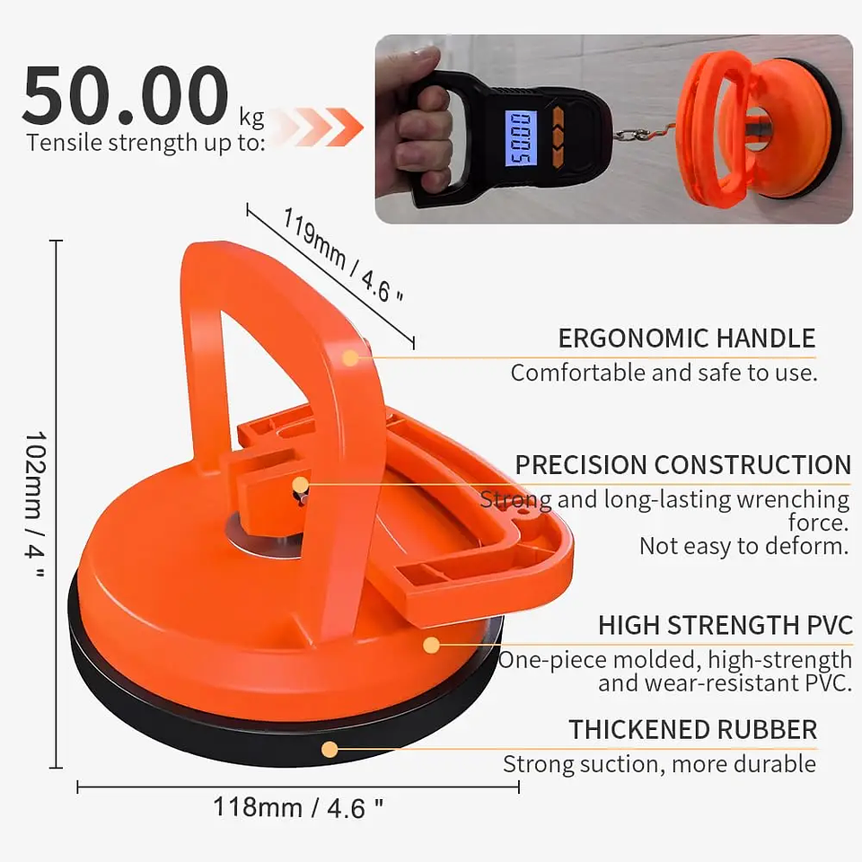 2-Piece Car Dent Puller Suction Cup Repair Tool Set 8