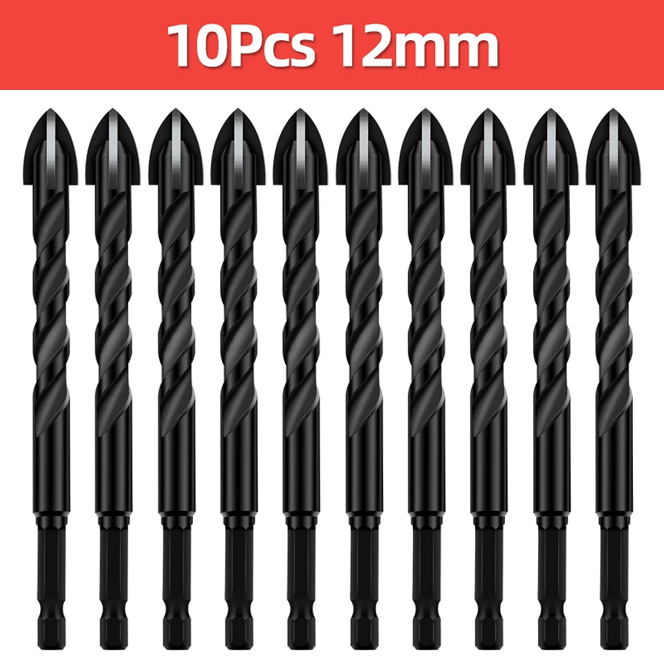 Hex Drill Bit Set for Tile, Glass, and Concrete 7