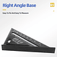 7-Inch Aluminium Alloy Triangle Ruler | Professional Woodworking Square Tool - thumbnail 6