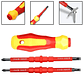 3-In-1 Insulated Screwdriver Set | Magnetic PH1 PH2 & Slotted Electrician Kit - thumbnail 7