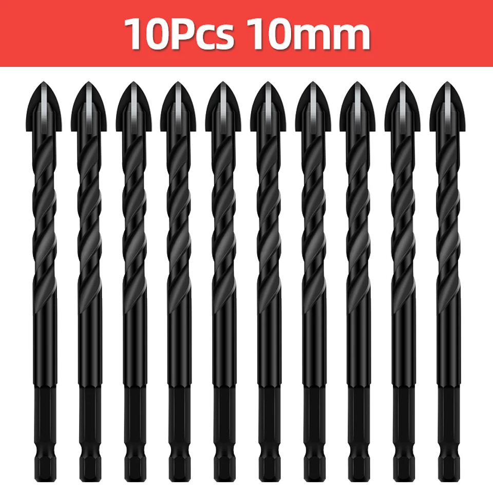 Hex Drill Bit Set for Tile, Glass, and Concrete 8