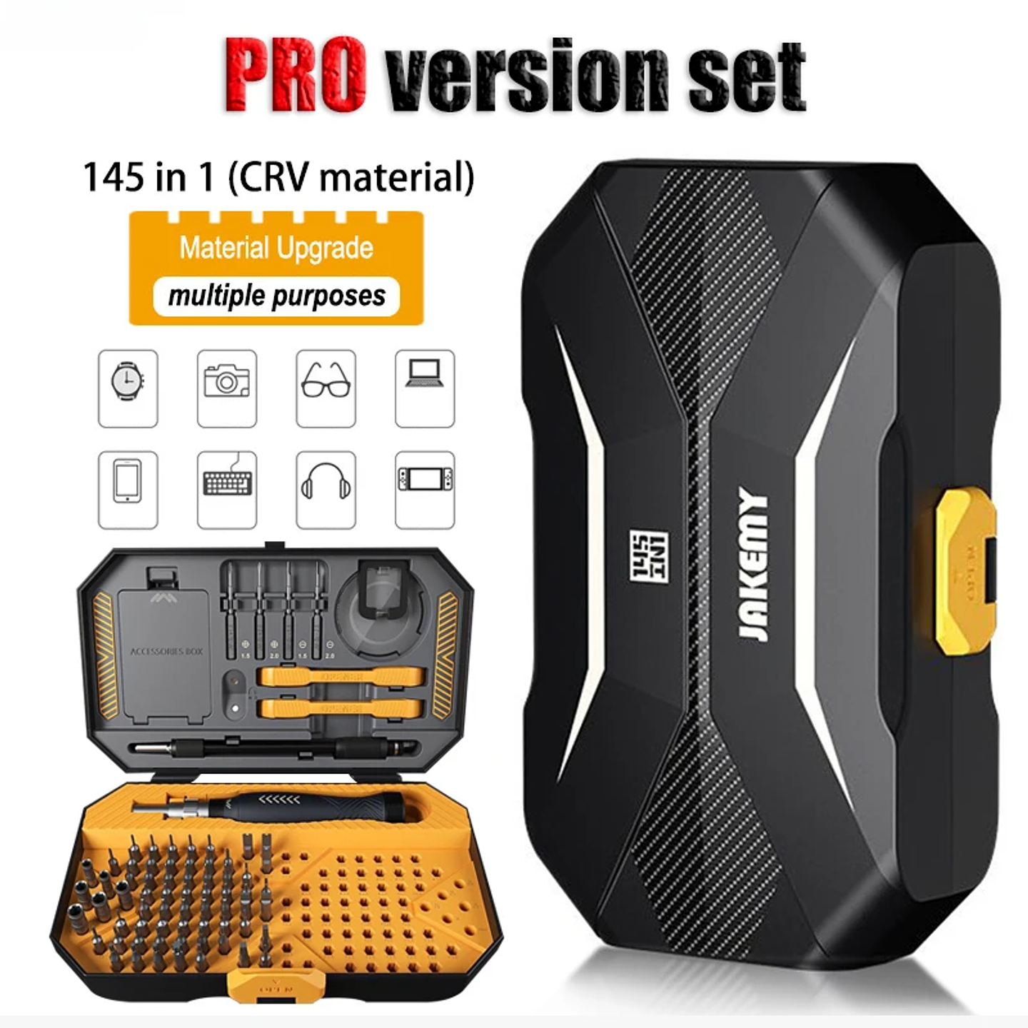 JM-8183 145-in-1 Precision Screwdriver Set | Professional Repair Kit 8