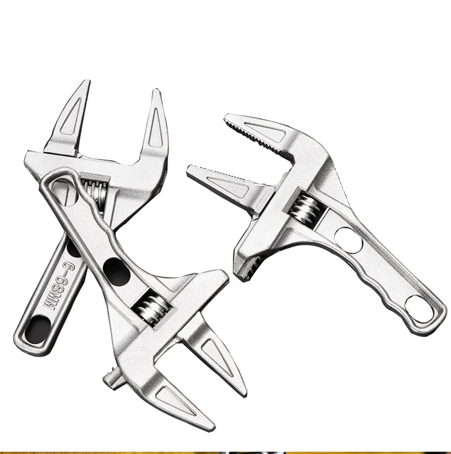 Large Opening Adjustable Sink & Bathroom Wrench | Universal Plumbing Spanner 11