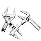 Large Opening Adjustable Sink & Bathroom Wrench | Universal Plumbing Spanner - thumbnail 11