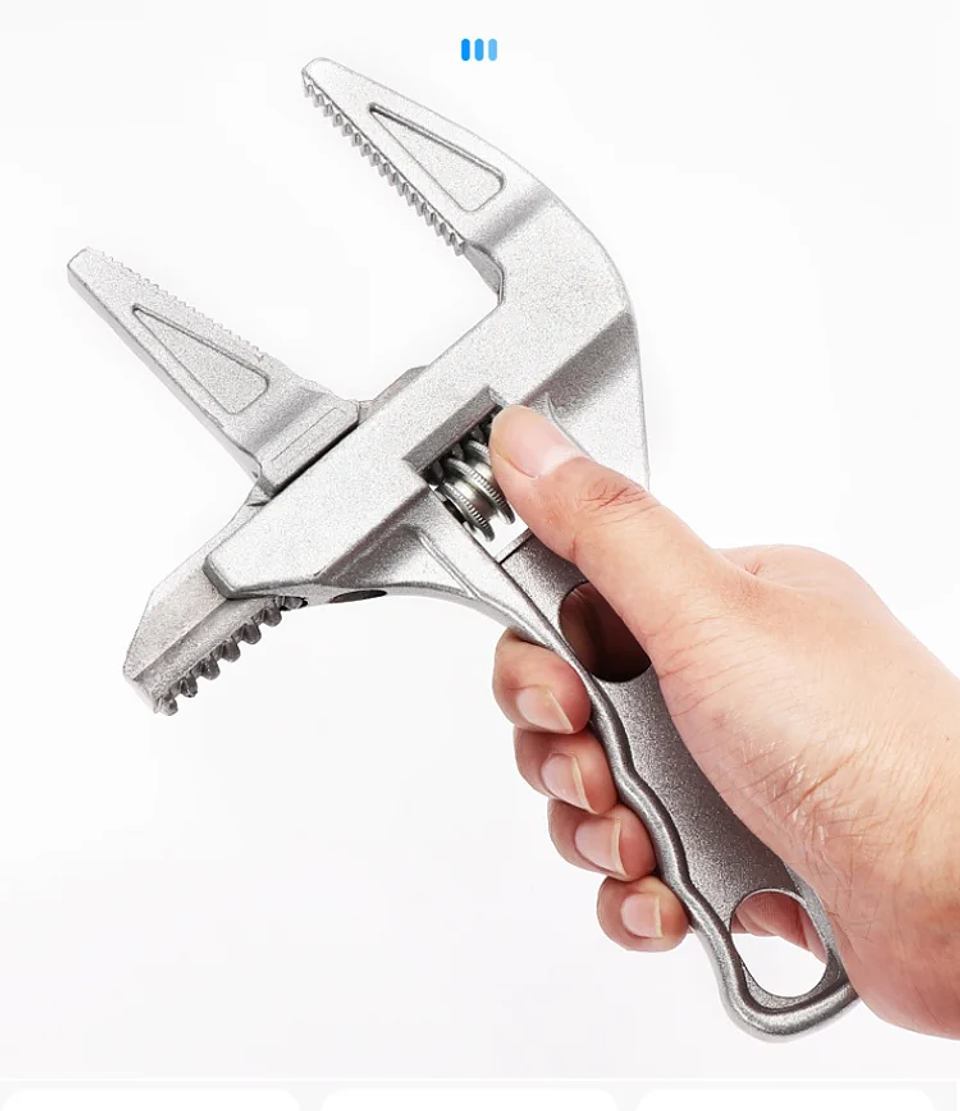 Large Opening Adjustable Sink & Bathroom Wrench | Universal Plumbing Spanner 13