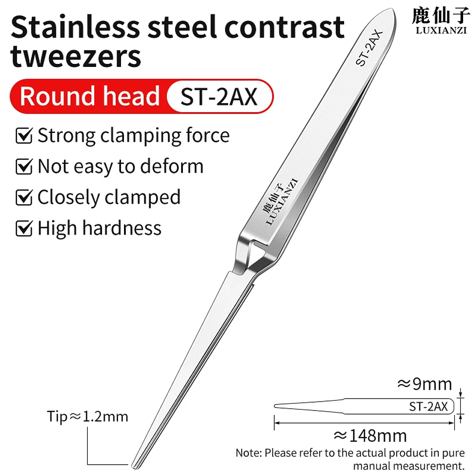 Stainless Steel Reverse Tweezers | Anti-Static Precision Forceps 8