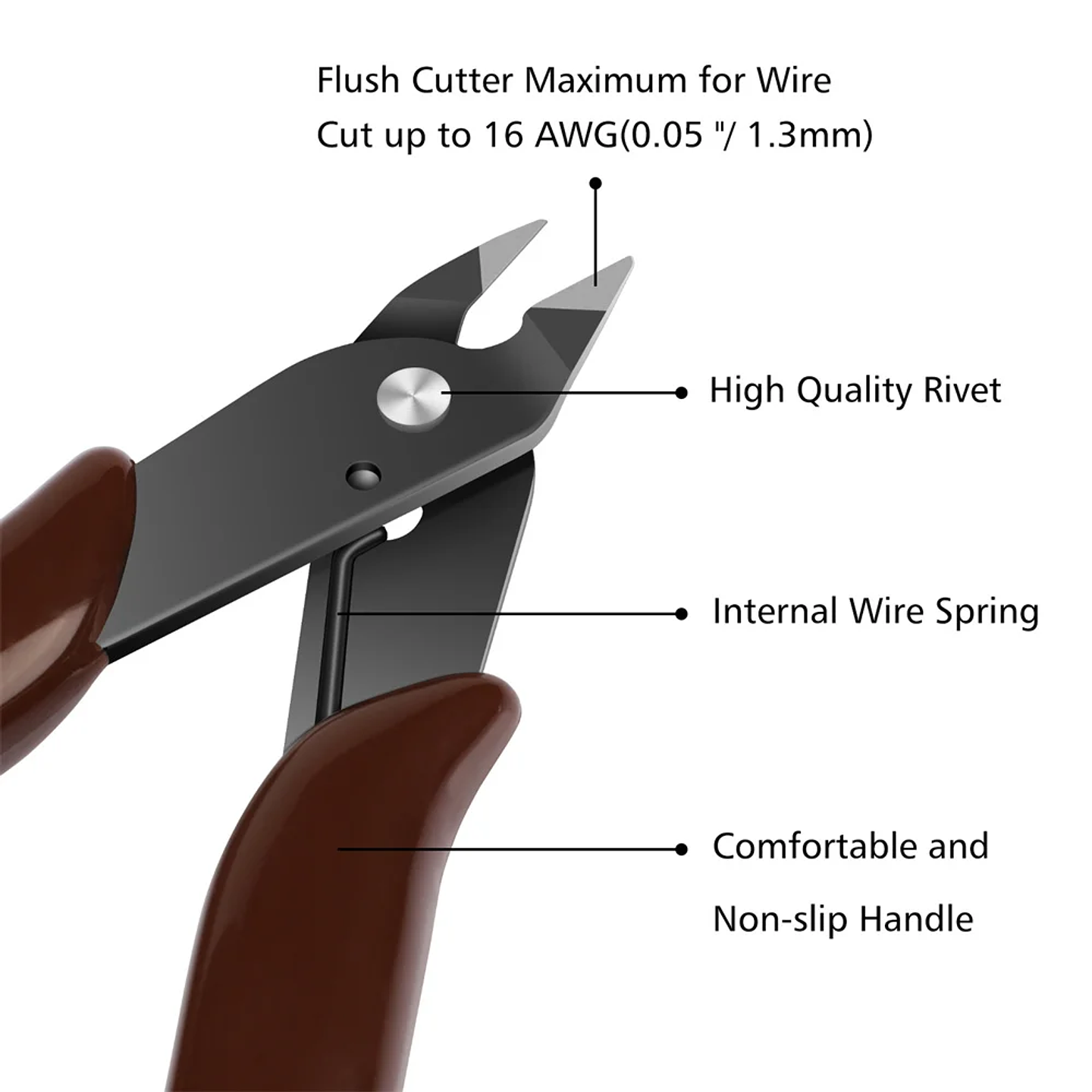 5Pcs Precision 170 Wire Cutters | Mini Diagonal Flush Nippers for Electronics 4