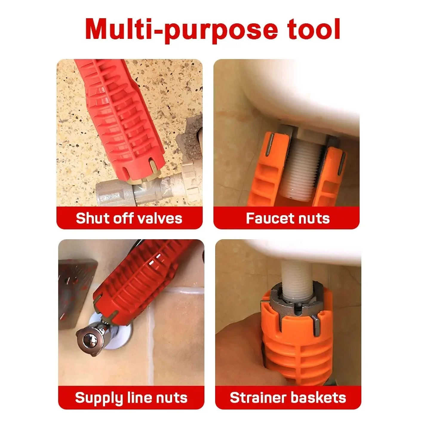 14-in-1 Sink & Faucet Installer Tool | Multi-Purpose Plumbing Wrench for Kitchen & Bathroom 5