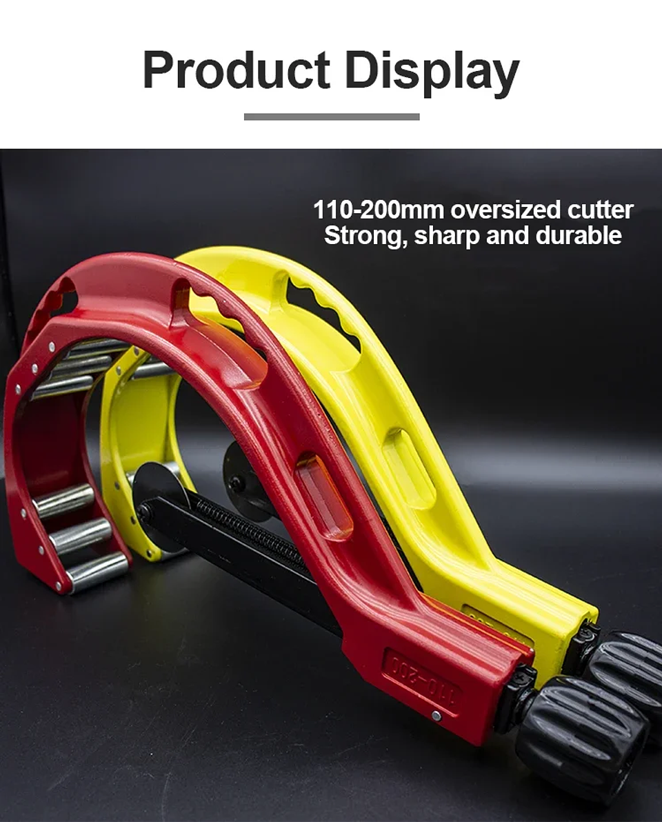 Dual-Purpose Alloy Steel PVC Pipe Cutter for PPR & PE Tubes 11
