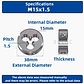 ExactBit Right Hand Metric Thread Die | High-Strength M1-M16 Metal Thread Tool - thumbnail 9