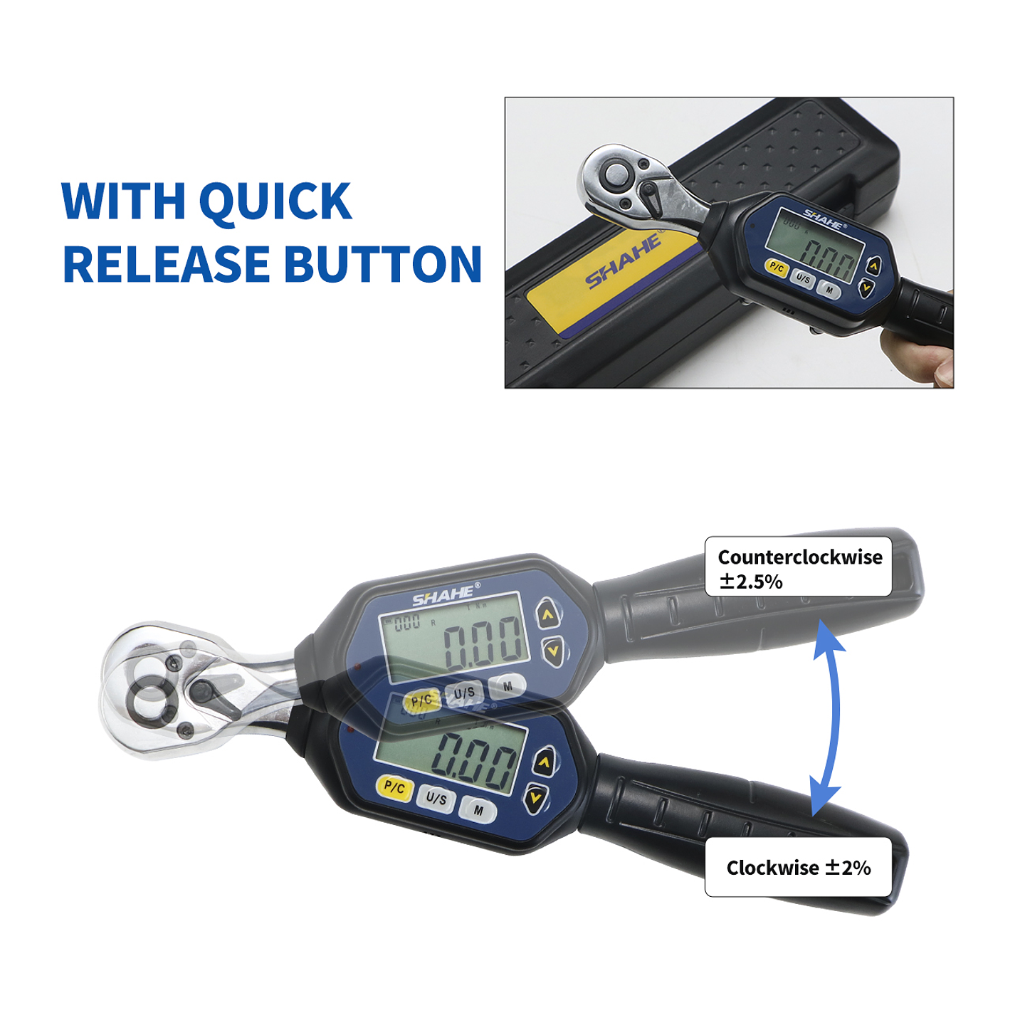 Shahe Mini Digital Torque Wrench | 1/4