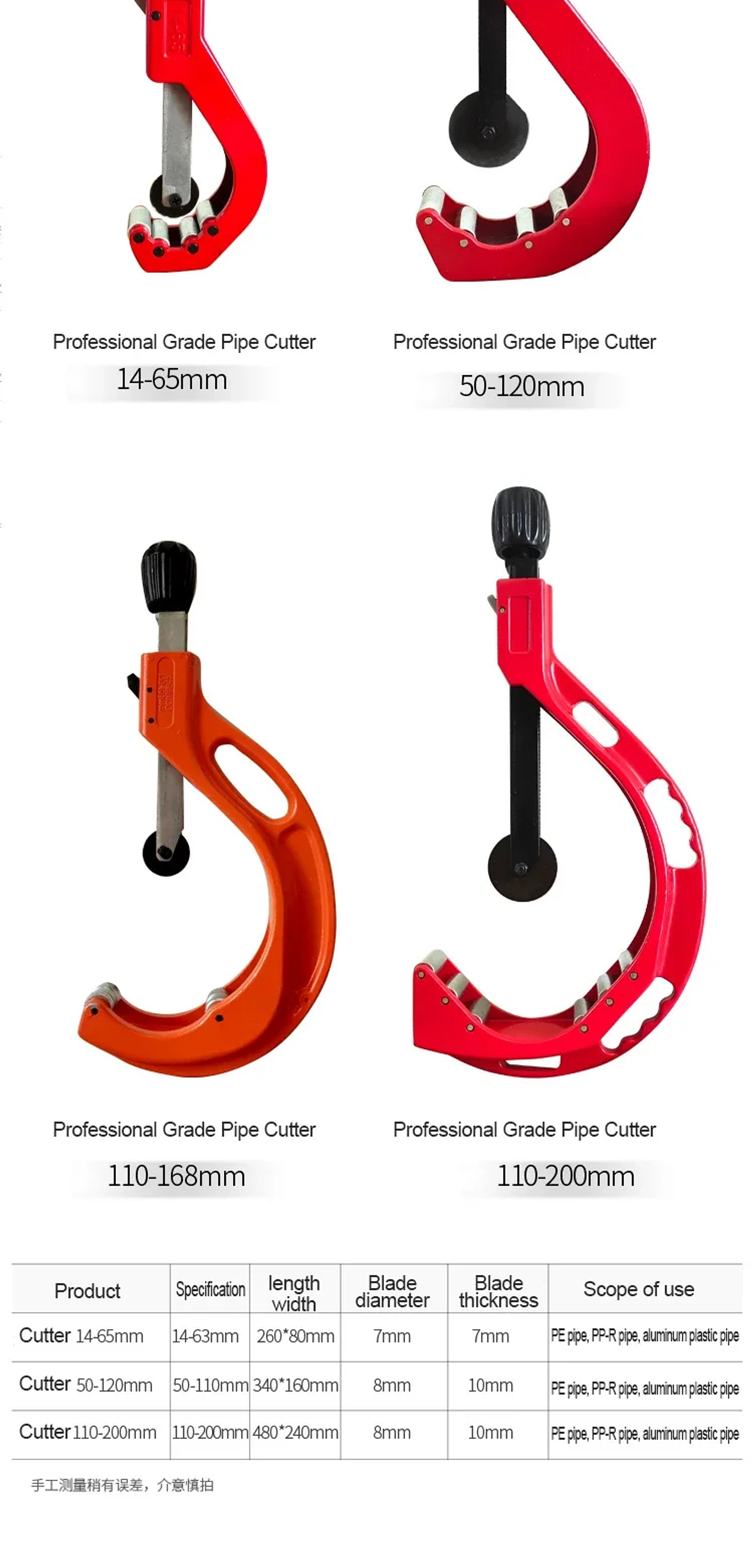 Dual-Purpose Alloy Steel PVC Pipe Cutter for PPR & PE Tubes 13