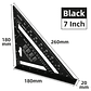 7-Inch Aluminium Alloy Triangle Ruler | Professional Woodworking Square Tool - thumbnail 10