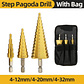 HSS Titanium Step Drill Bit Set for Metal and Wood - thumbnail 13