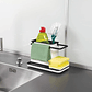 Kitchen Sink Caddy Organiser | Multi-Functional Sponge & Dishcloth Holder - thumbnail 3