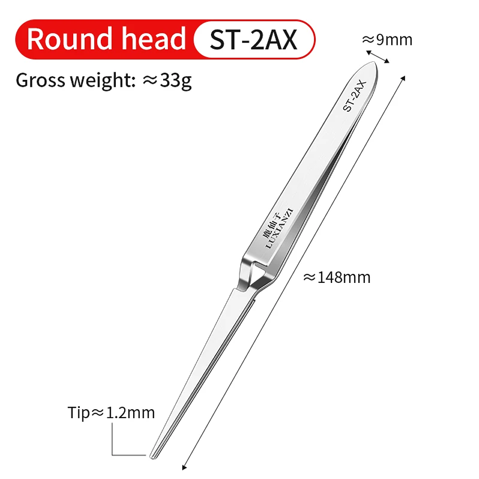 Stainless Steel Reverse Tweezers | Anti-Static Precision Forceps 13