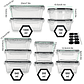 12-Piece Sealed Refrigerator Organizer Set | Stackable Leak-Proof Food Storage Containers - thumbnail 4