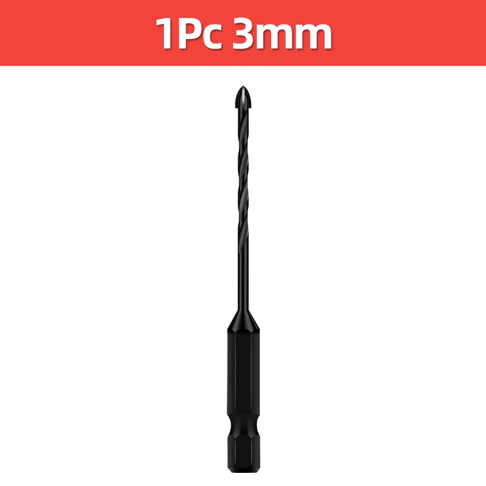 Hex Drill Bit Set for Tile, Glass, and Concrete 9