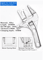 Large Opening Adjustable Sink & Bathroom Wrench | Universal Plumbing Spanner - thumbnail 18