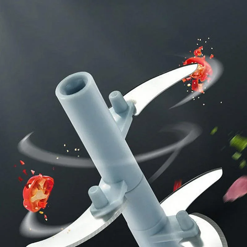 Manual Pull-String Food Chopper & Mincer | 500ml/900ml Garlic Crusher & Vegetable Cutter 3