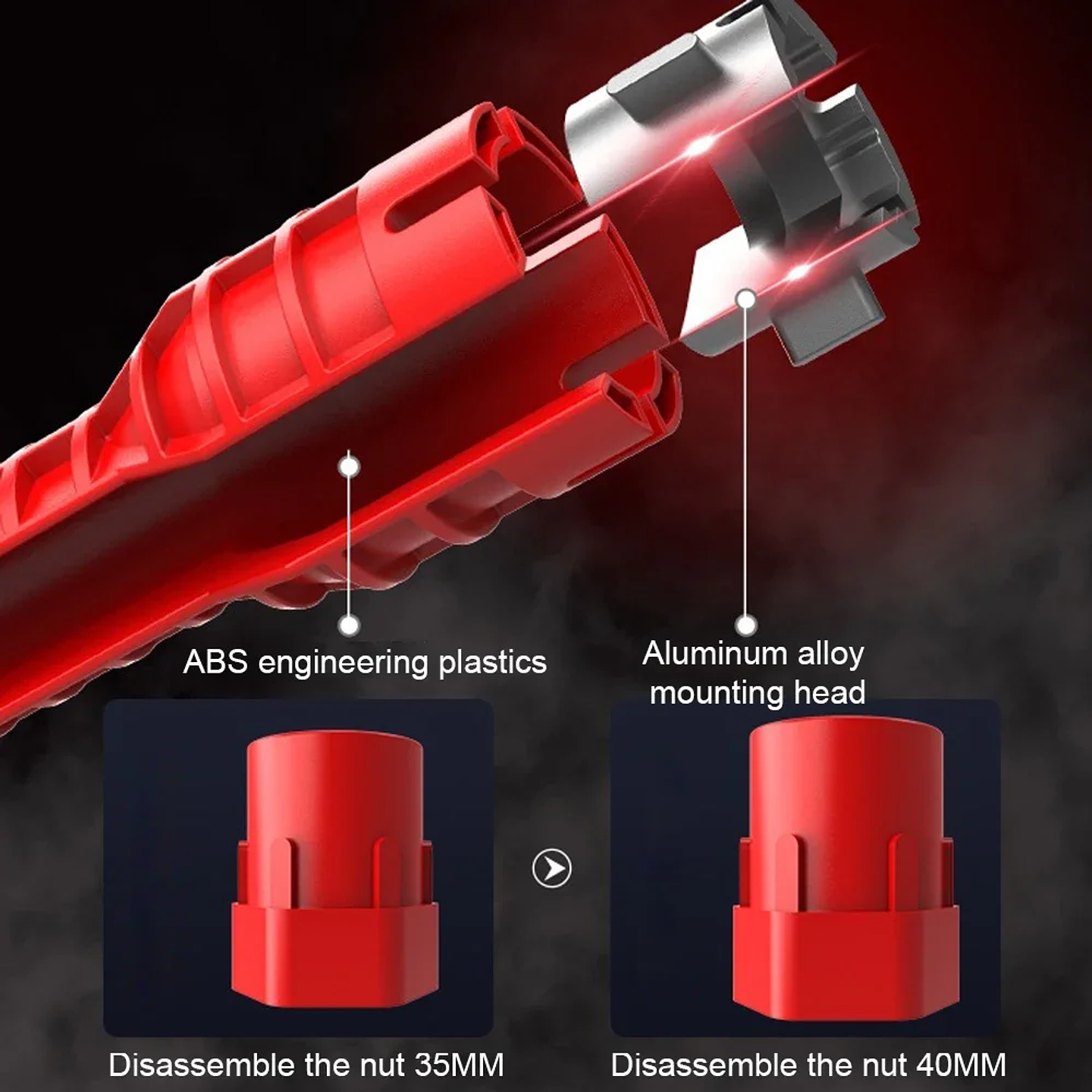 14-in-1 Sink & Faucet Installer Tool | Multi-Purpose Plumbing Wrench for Kitchen & Bathroom 10