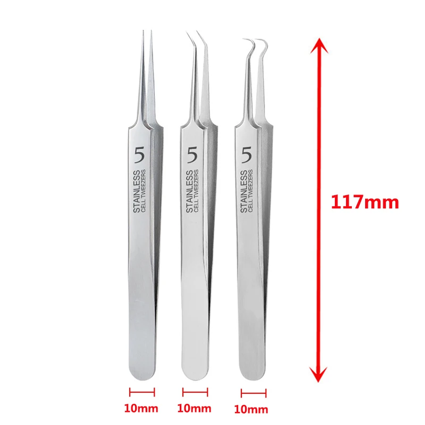 German Ultra-Fine No. 5 Cell Pimples & Blackhead Tweezers 17
