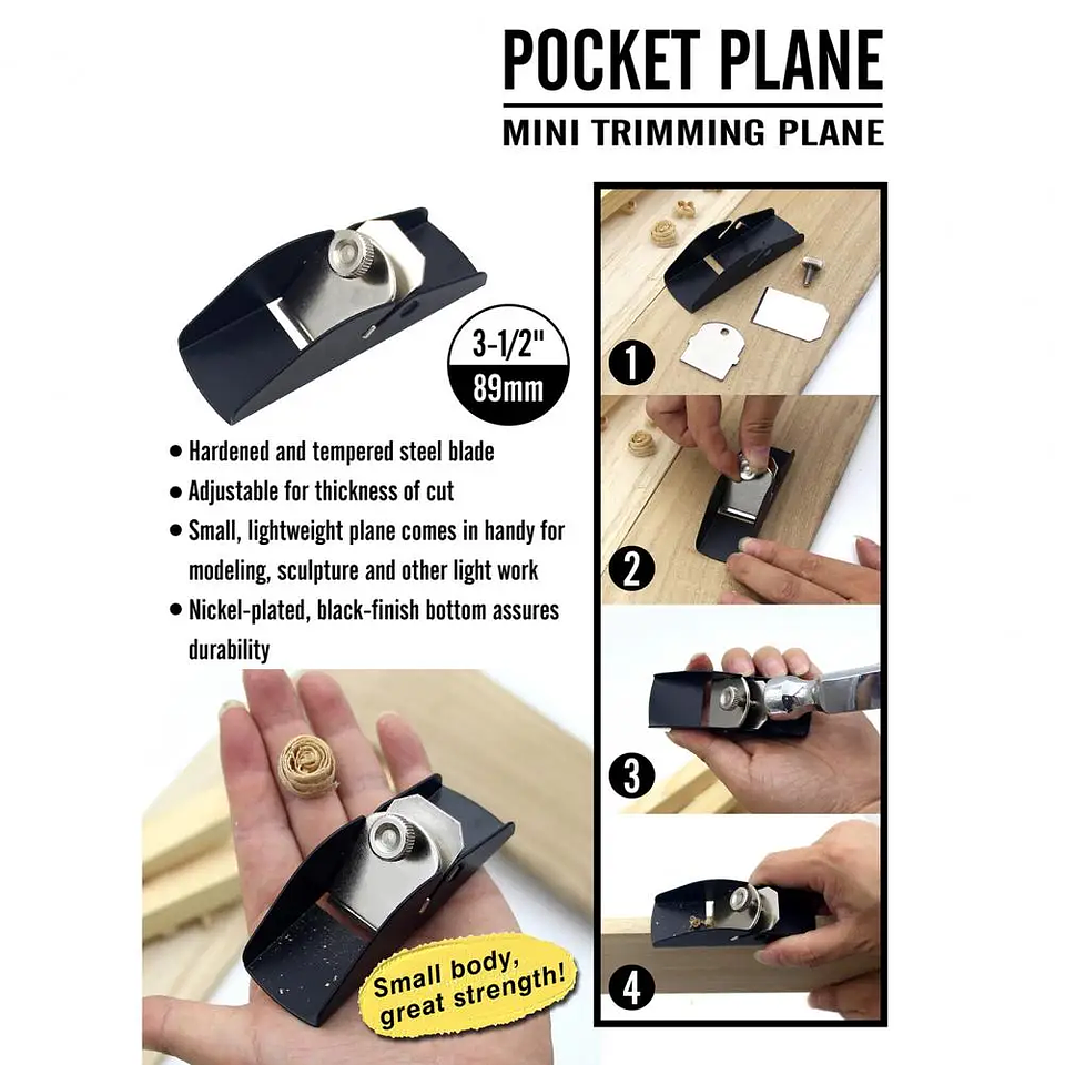 Mini Portable Woodworking Hand Plane | Aluminum Alloy Carpenter Tool 13