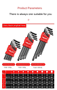 High-Strength Allen Key Set Universal Metric Hex Wrench Kit - thumbnail 21