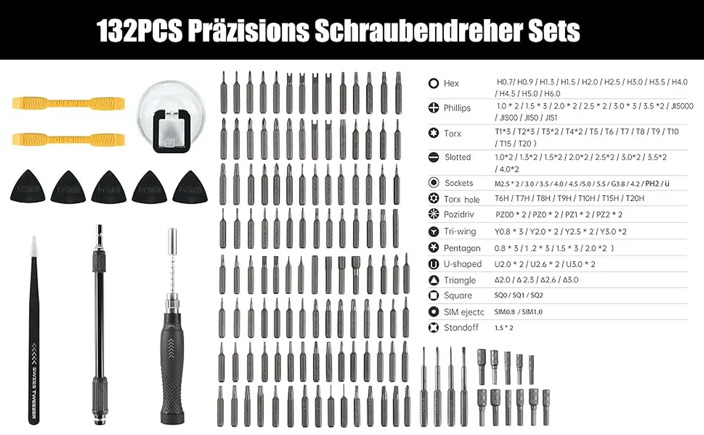 JM-8183 145-in-1 Precision Screwdriver Set | Professional Repair Kit 13