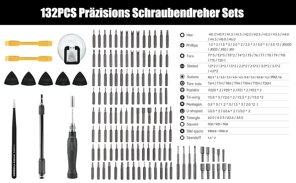 JM-8183 145-in-1 Precision Screwdriver Set | Professional Repair Kit 13