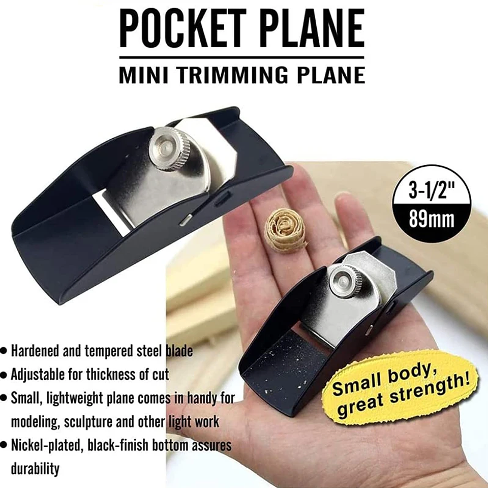 Mini Portable Woodworking Hand Plane | Aluminum Alloy Carpenter Tool 14