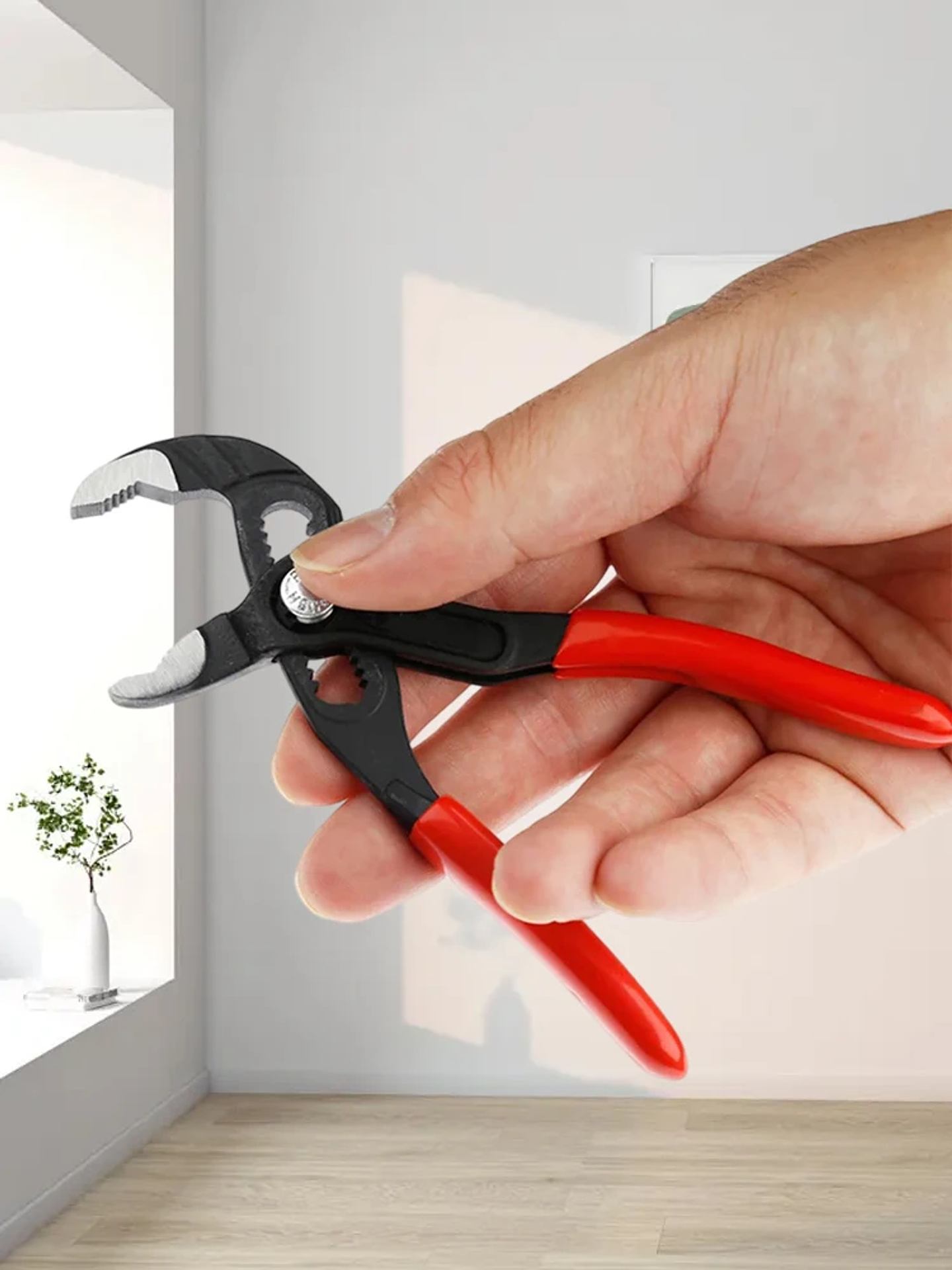 7-Inch & 5-Inch Mini Adjustable Crescent Wrench | High-Visibility Plumbing Pliers 21