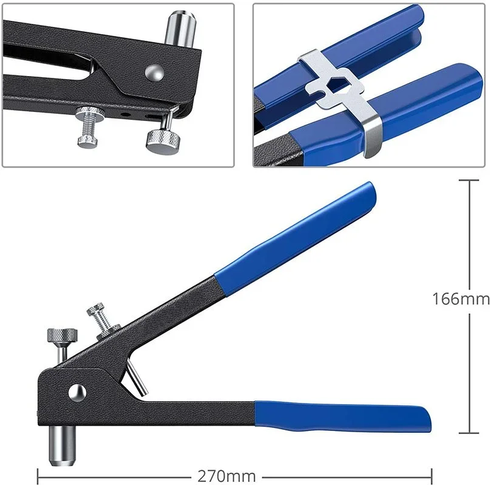 86-Piece Heavy Duty Blind Rivet Nut Kit | Professional Riveter Tool Set 9