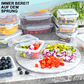 12-Piece Sealed Refrigerator Organizer Set | Stackable Leak-Proof Food Storage Containers - thumbnail 12