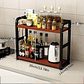 2-Tier Metal Countertop Organizer | Space-Saving Coffee Station & Kitchen Storage Rack - thumbnail 9