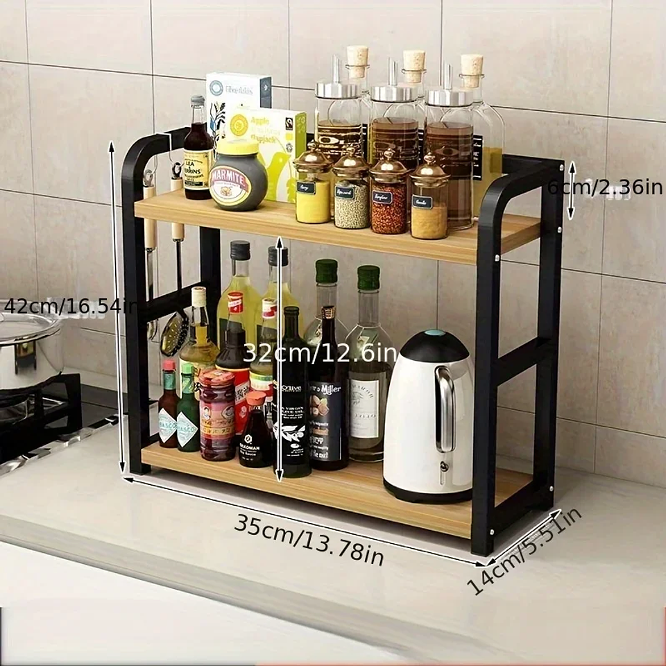 2-Tier Metal Countertop Organizer | Space-Saving Coffee Station & Kitchen Storage Rack 10