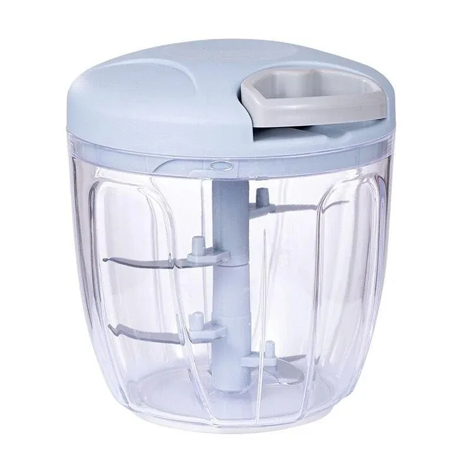 Manual Pull-String Food Chopper & Mincer | 500ml/900ml Garlic Crusher & Vegetable Cutter 8