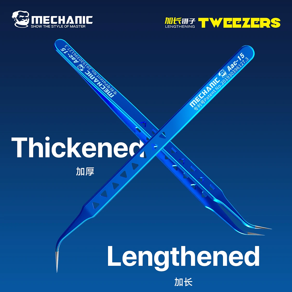 Precision Stainless Steel Tweezers for Phone Repair and Micro-Soldering 11