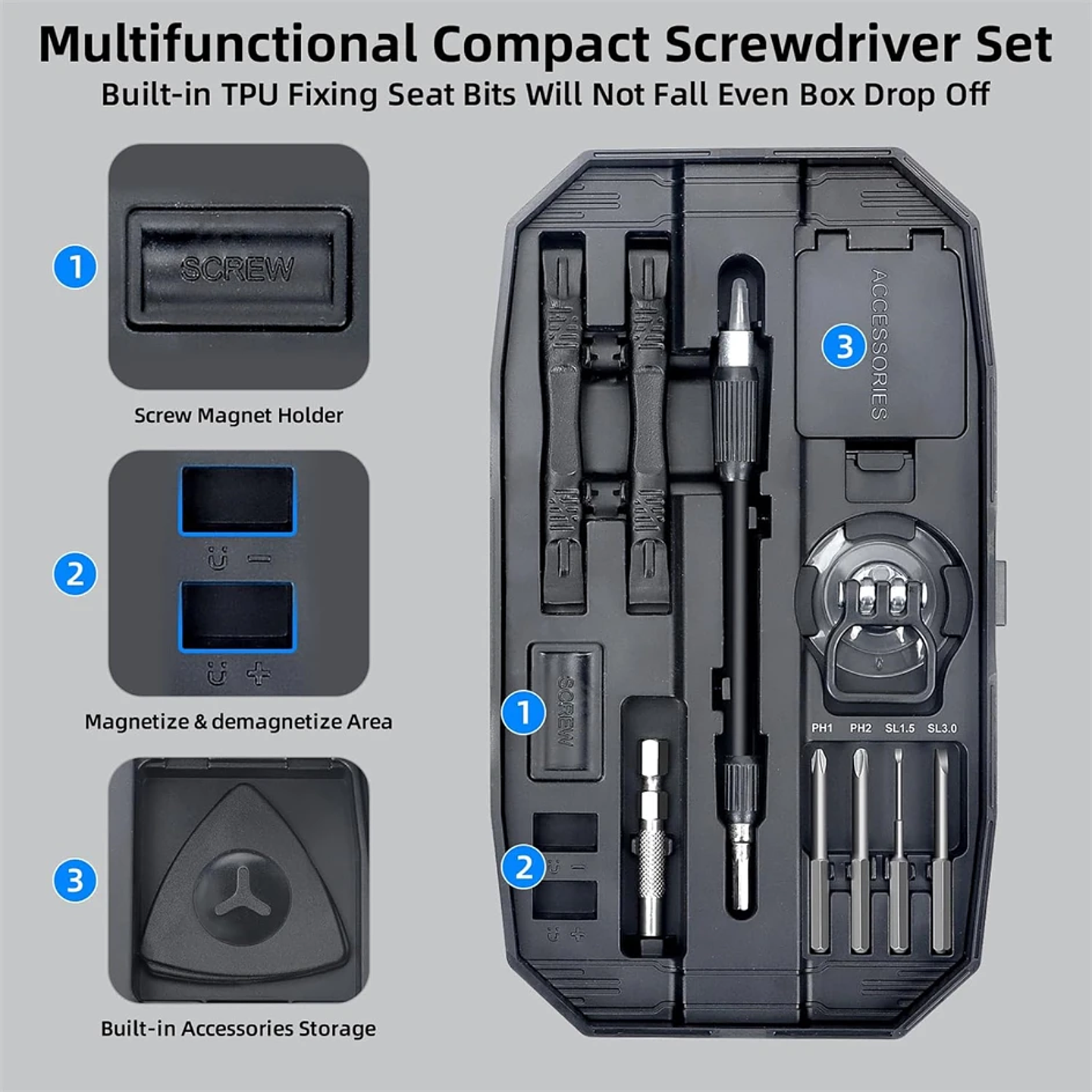 JM-8183 145-in-1 Precision Screwdriver Set | Professional Repair Kit 19