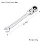 72-Tooth Flexible Head Ratchet Wrench | Professional Mirror Finish Spanner - thumbnail 26