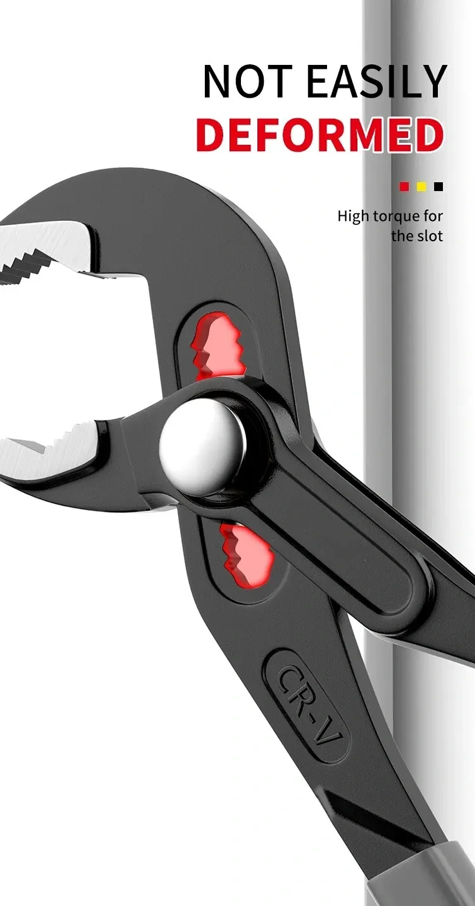 Quick-Release Water Pump Pliers | Adjustable V-Jaw Plumbing Wrench 21