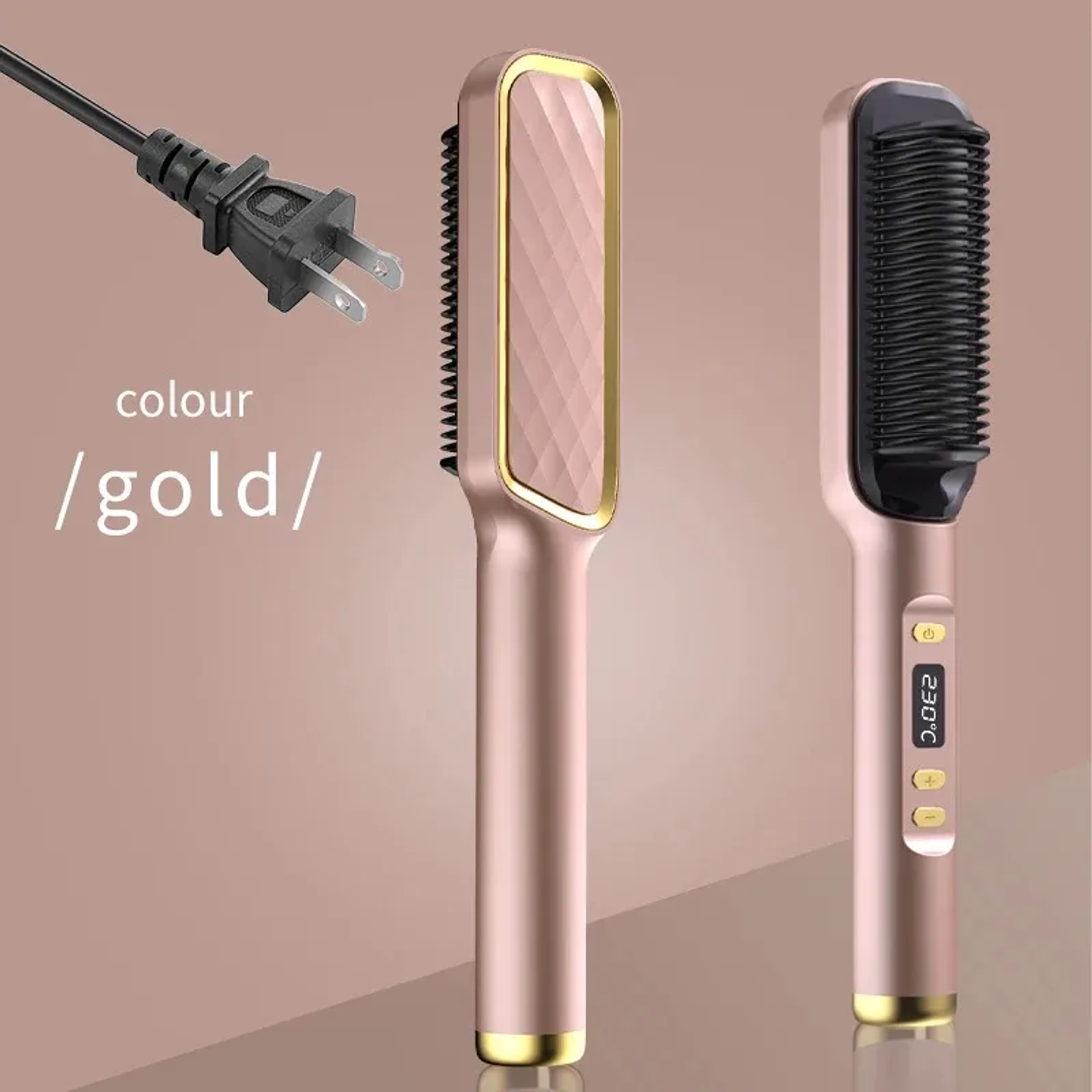 Negative Ion Hair Straightening Brush | Anti-Scalding Electric Hot Comb with PTC Heating 11